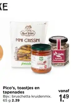 Xenos Pico's, toastjes en tapenades aanbieding
