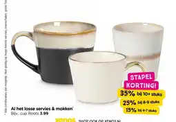 Xenos Al het losse servies & mokken aanbieding