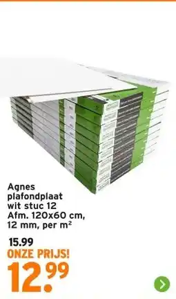 GAMMA Agnes plafondplaat wit stuc 12 aanbieding