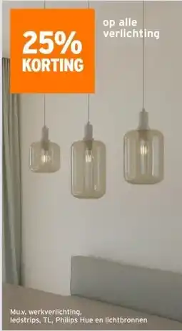 GAMMA op alle verlichting aanbieding