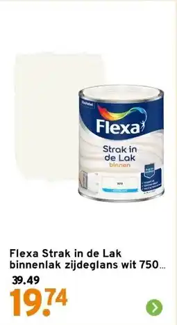 GAMMA Flexa Strak in de Lak binnenlak zijdeglans wit 750 ml aanbieding