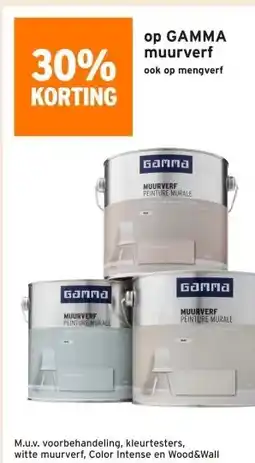 GAMMA op GAMMA muurverf aanbieding