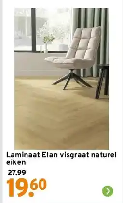 GAMMA Laminaat Elan visgraat naturel eiken aanbieding