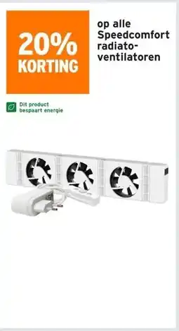 GAMMA op alle Speedcomfort radiato- ventilatoren aanbieding