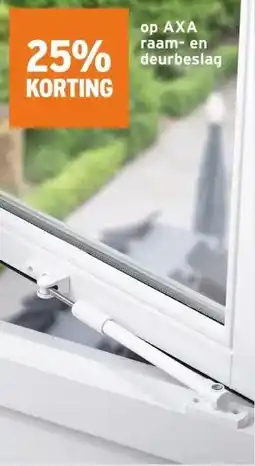 GAMMA op AXA raam-en deurbeslag aanbieding