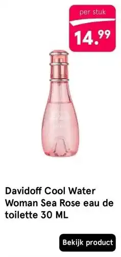 Etos Davidoff Cool Water Woman Sea Rose aanbieding