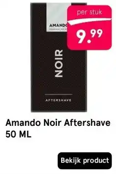 Etos Amando Noir Aftershave aanbieding