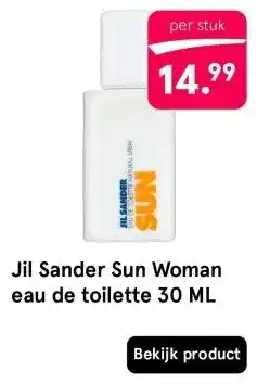 Etos Jil Sander Sun Woman aanbieding
