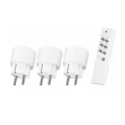 Expert KlikAanKlikUit APC3-2300R Draadloze stekkerset met 3 stekkers & afstandsbediening Wit aanbieding