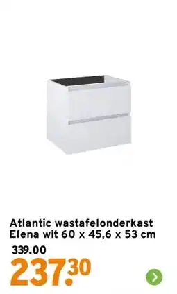 GAMMA Atlantic wastafelonderkast Elena wit 60 x 45,6 x 53 cm aanbieding