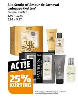 Poiesz Alle Sentio of Amour de Carnaval cadeaupakketten* aanbieding