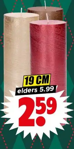 Dirk Rustieke metallic kaars aanbieding