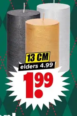 Dirk Rustieke metallic kaars aanbieding