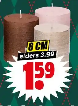 Dirk Rustieke metallic kaars aanbieding