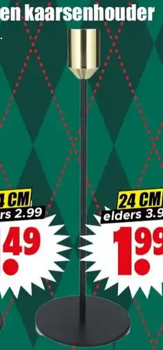 Dirk Metalen kaarsenhouder aanbieding