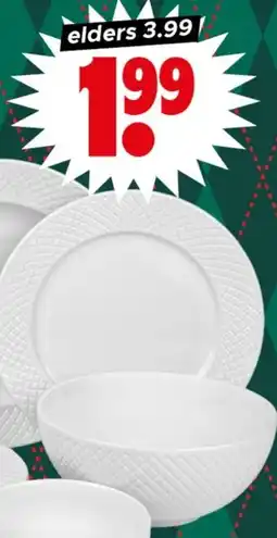 Dirk Ontbijtbord, Schaal aanbieding