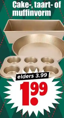 Dirk Cake, taart of muffinvorm aanbieding