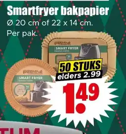 Dirk Smartfryer bakpapier aanbieding