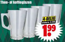 Dirk Thee of koffieglazen aanbieding