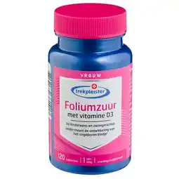 Trekpleister Trekpleister Foliumzuur met Vitamine D Tabletten aanbieding