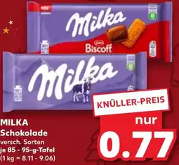 Kaufland DE MILKA Schokolade aanbieding