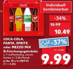 Kaufland DE Coca-cola, fanta, sprite oder mezzo mix aanbieding