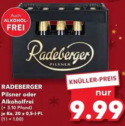 Kaufland DE RADEBERGER Pilsner oder Alkoholfrei aanbieding