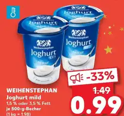 Kaufland DE Weihenstephan Joghurt mild aanbieding