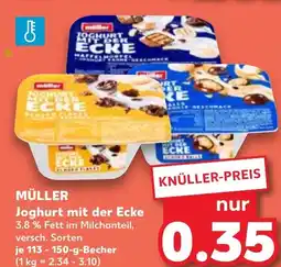 Kaufland DE Müller Joghurt mit der Ecke aanbieding