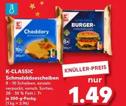 Kaufland DE K-CLASSIC Schmelzkäsescheiben aanbieding