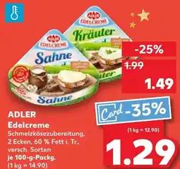 Kaufland DE Adler Edelcreme aanbieding