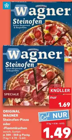 Kaufland DE Original wagner Steinofen Pizza Flammkuchen aanbieding