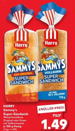 Kaufland DE Harry Sammy's Super Sandwich aanbieding