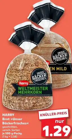 Kaufland DE HARRY Brot Unser Bäckerfrisches aanbieding