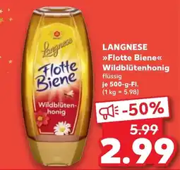 Kaufland DE Langnese Flotte Biene Wildblütenhonig aanbieding