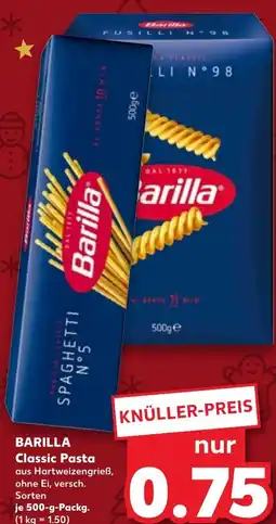 Kaufland DE Barilla Classic Pasta aanbieding