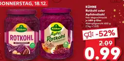 Kaufland DE KÜHNE Rotkohl oder Apfelrotkohl aanbieding