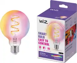 Coolblue WiZ Globe Filament - Wit en Gekleurd Licht - E27 - Transparant aanbieding