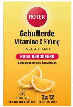 De Online Drogist Roter Gebufferde Vitamine C 500mg Kauwtabletten aanbieding