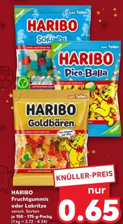 Kaufland DE Haribo Fruchtgummis oder Lakritze aanbieding