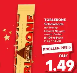 Kaufland DE Toblerone schokolade aanbieding