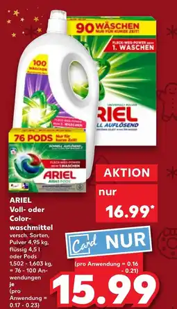Kaufland DE ARIEL Volloder Colorwaschmittel aanbieding