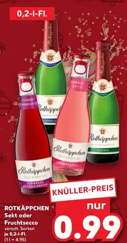 Kaufland DE Rotkäppchen Sekt oder Fruchtsecco aanbieding