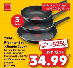 Kaufland DE Tefal Pfannen-Set Simple Cook aanbieding