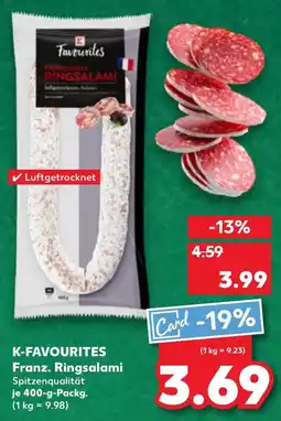 Kaufland DE K-favourites Franz. Ringsalami aanbieding