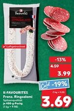 Kaufland DE K-favourites Franz. Ringsalami aanbieding