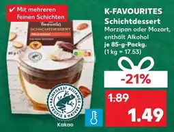 Kaufland DE K-favourites Schichtdessert aanbieding