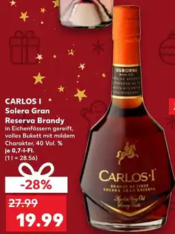 Kaufland DE Carlos I Solera Gran Reserva Brandy aanbieding