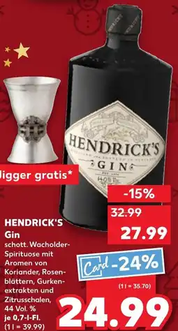 Kaufland DE Hendrick's Gin aanbieding