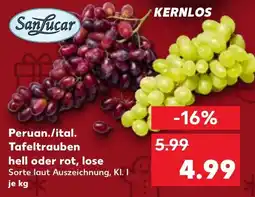 Kaufland DE Peruan./ital. Tafeltrauben hell oder rot, lose aanbieding